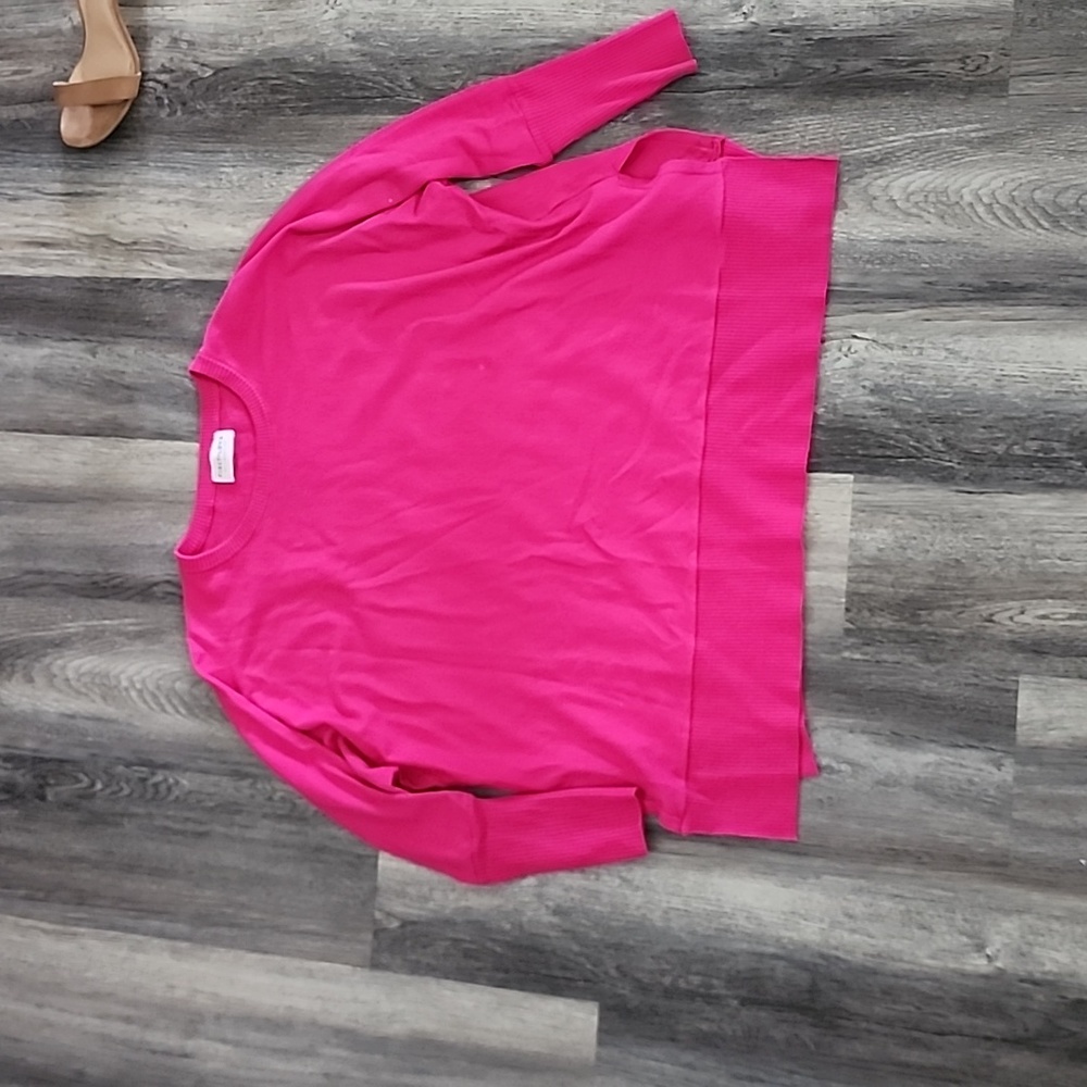 Pink oversized lightweight sweater